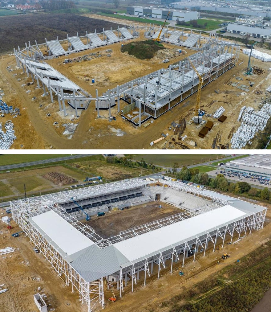 Budowa stadionu Odry Opole